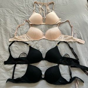 SET OF VICTORIAS SECRET BRAS (never/barely worn!)